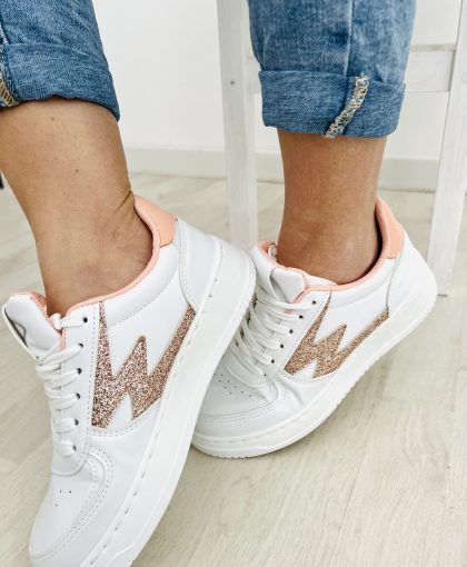 Sneakers glitter pink