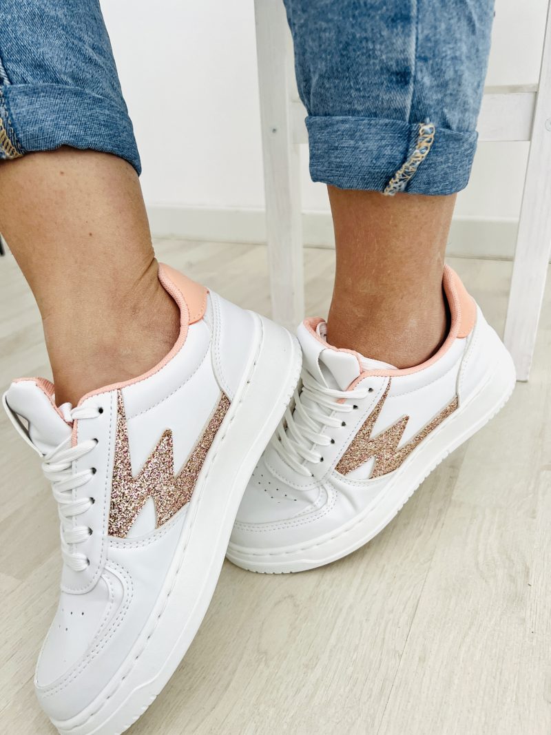 Sneakers glitter pink