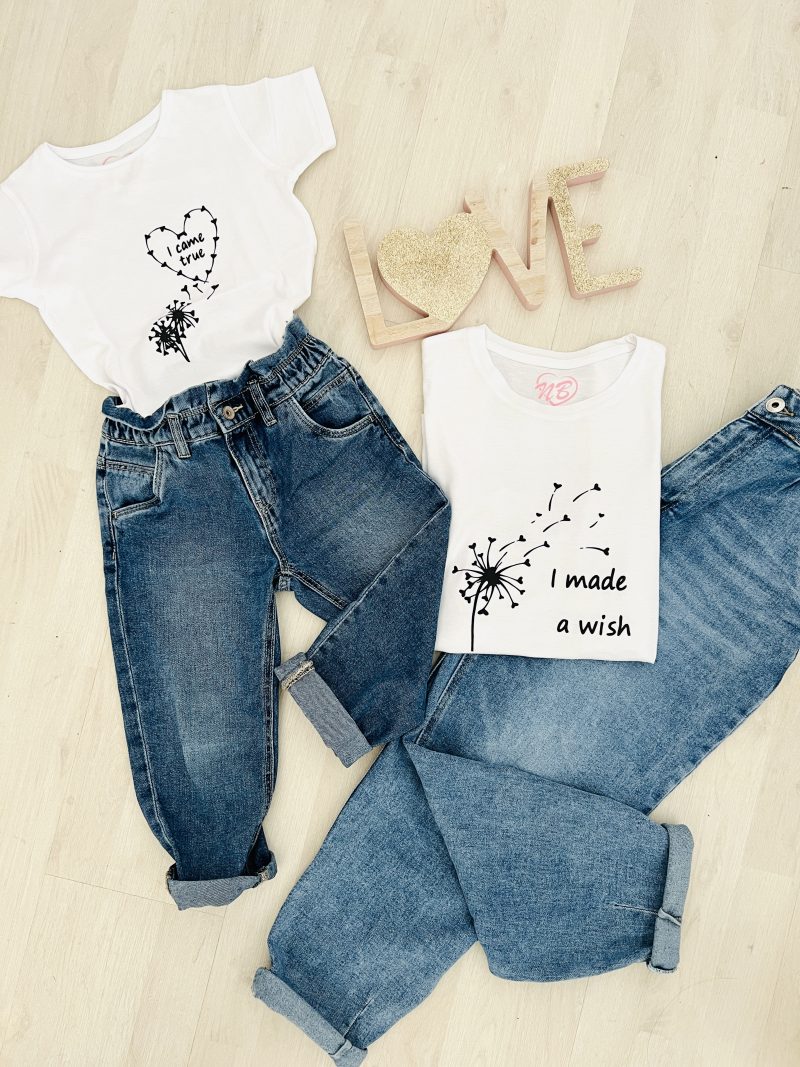 T-shirt mini me fiore - immagine 2