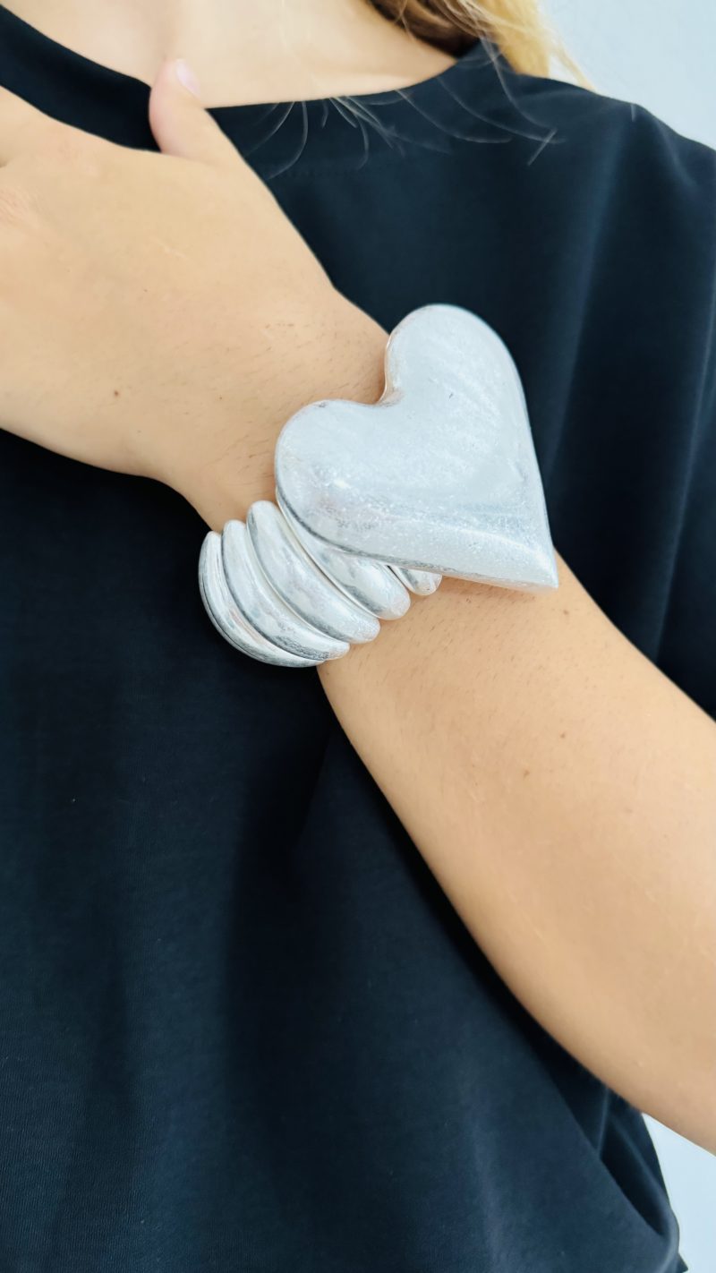 Bracciale cuore stone
