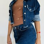 Giacchino denim sfrangiato