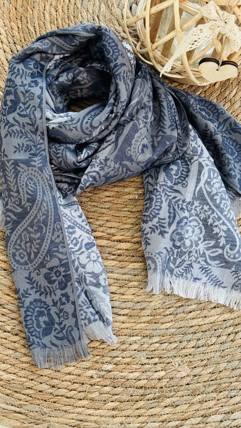 Sciarpina viscosa e cotone