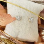 Orecchini cuoricini strass