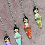 Collana lunga kimonina