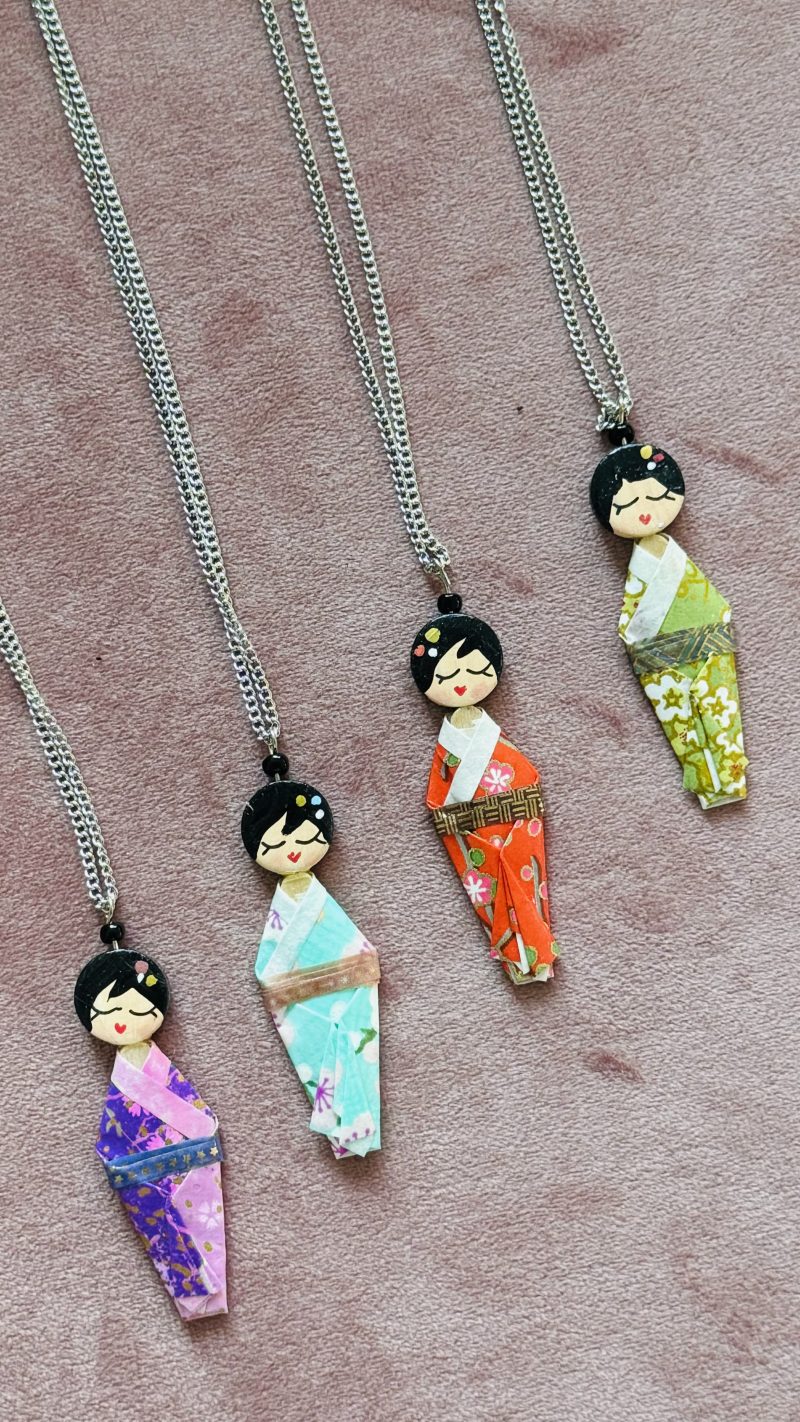 Collana lunga kimonina
