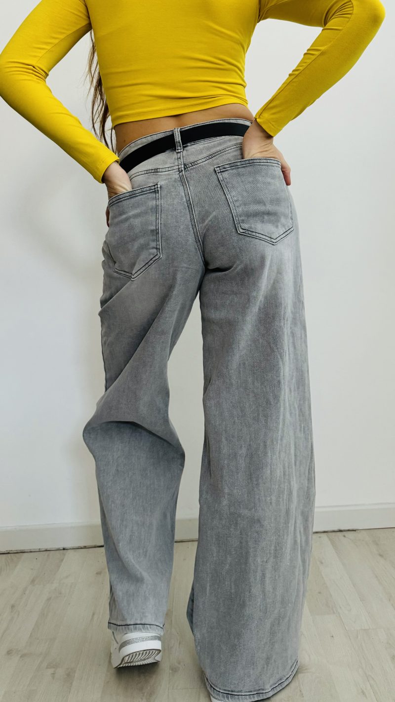 Jeans palazzo perla - immagine 3