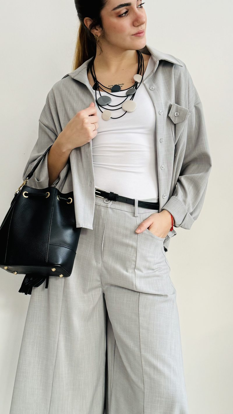 Camicia melange - immagine 5