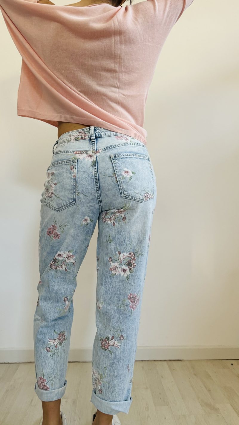 Jeans momfit flower - immagine 5
