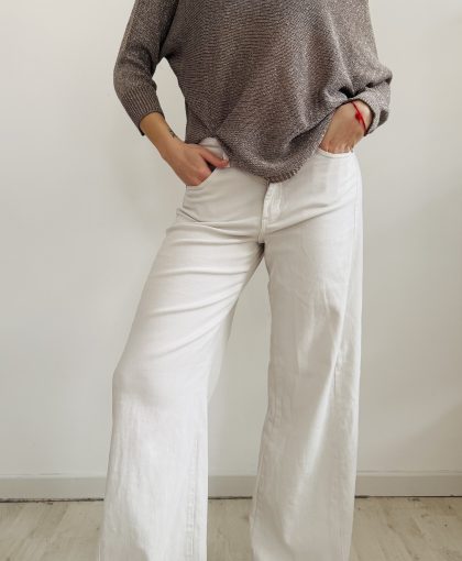 Jeans palazzo burro