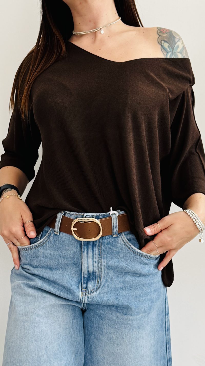 Maglia v in filo