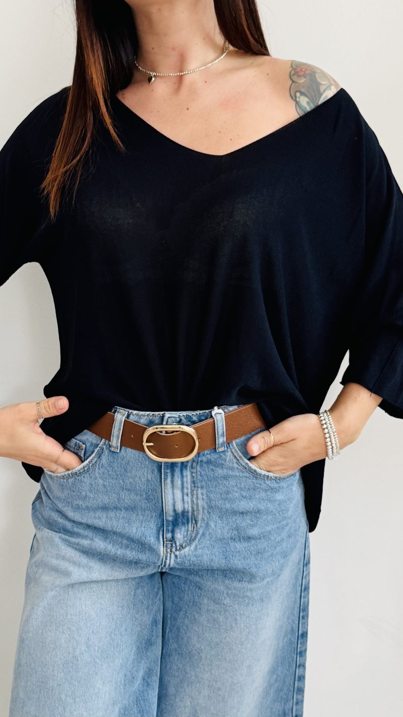 Maglia v in filo - immagine 3
