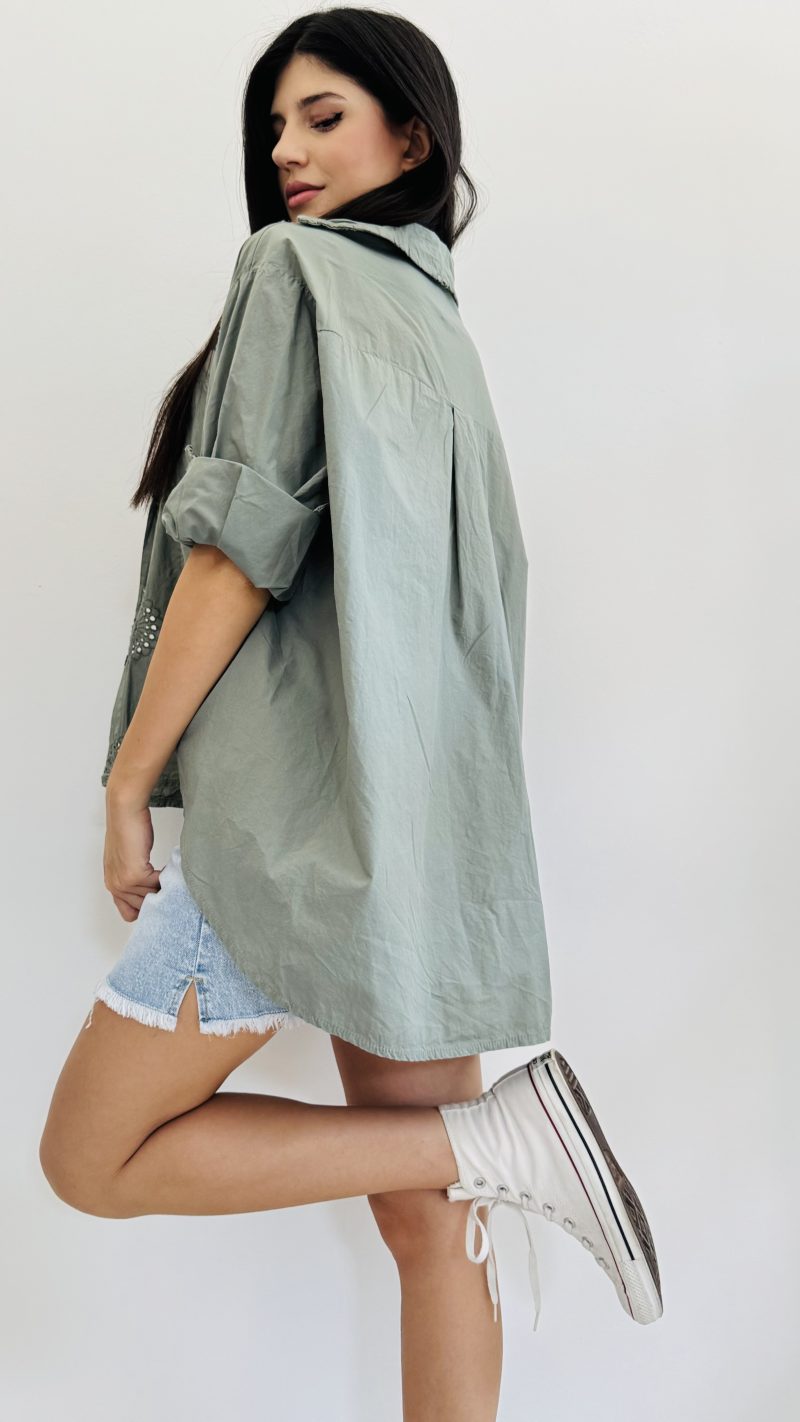 Maxi camicia sangallo - immagine 2