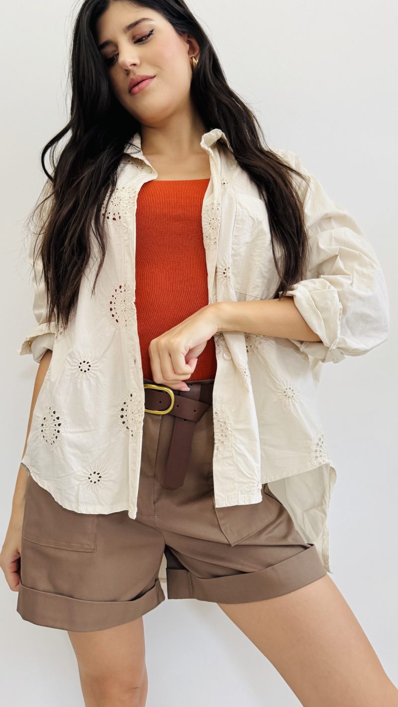Maxi camicia sangallo - immagine 3