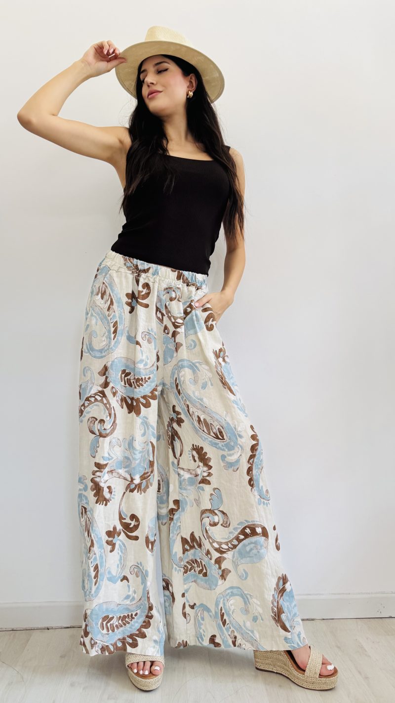 Pantalone lino fantasy