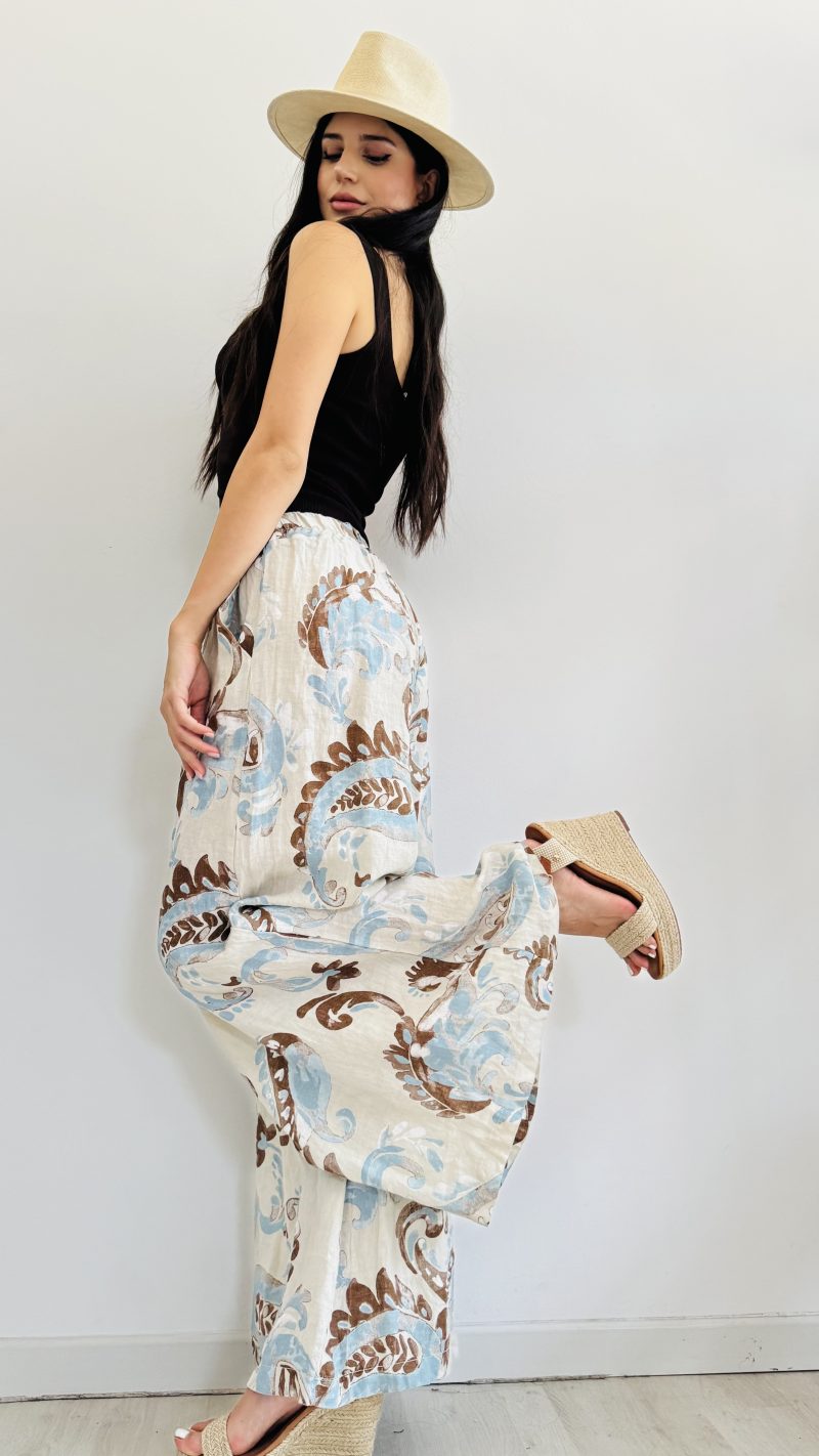 Pantalone lino fantasy - immagine 2