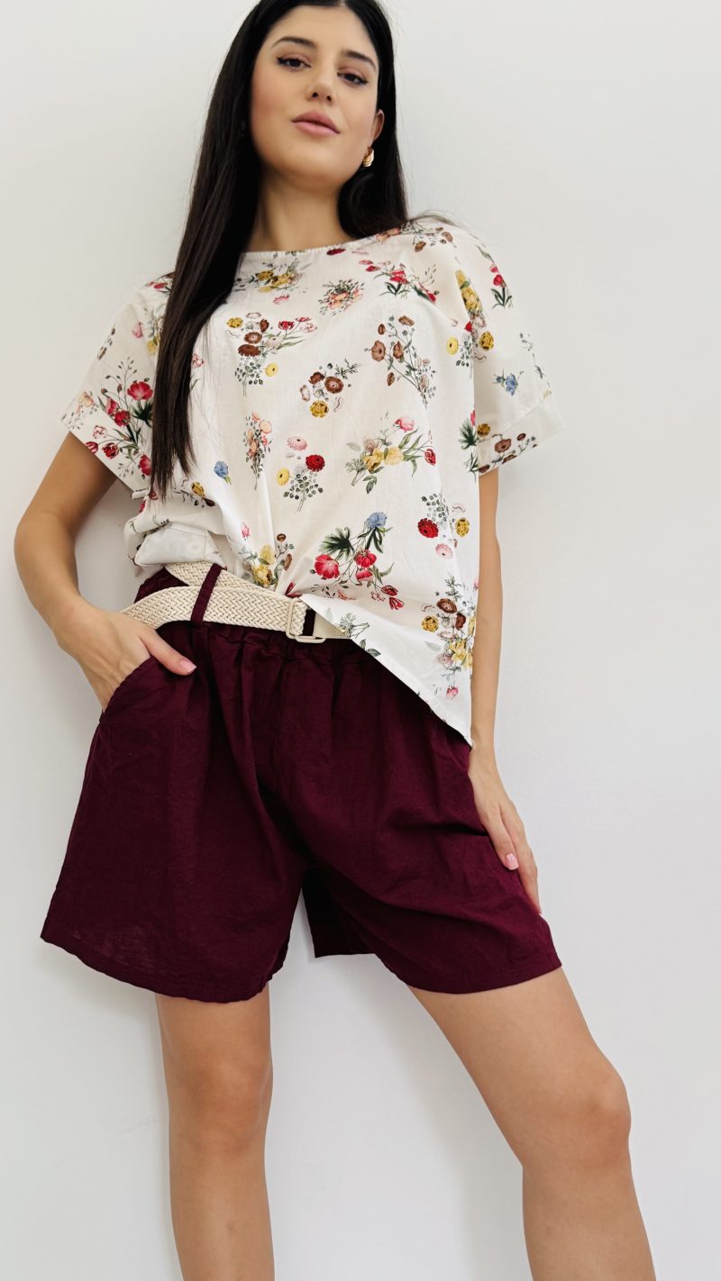 Pantaloncino cotton lino - immagine 2