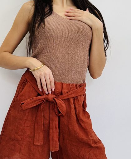Pantaloncino lino fiocco