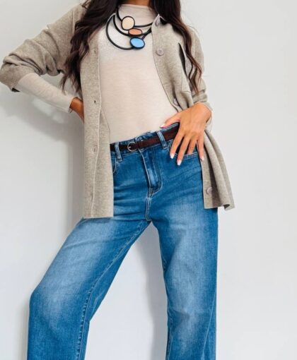 Giacca camicia in maglia