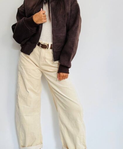 Pantalone slouchy velvet