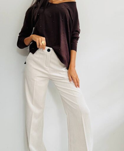 Pantalone dritto velluto