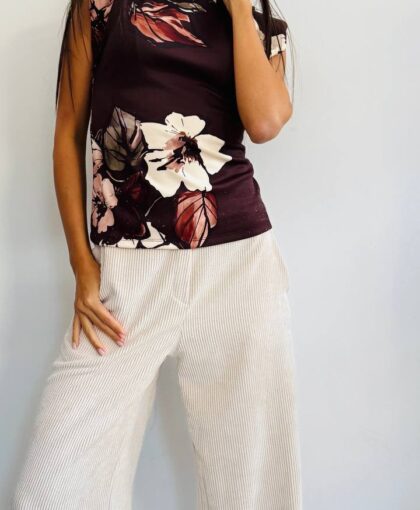 Pantalone dritto in velluto 2