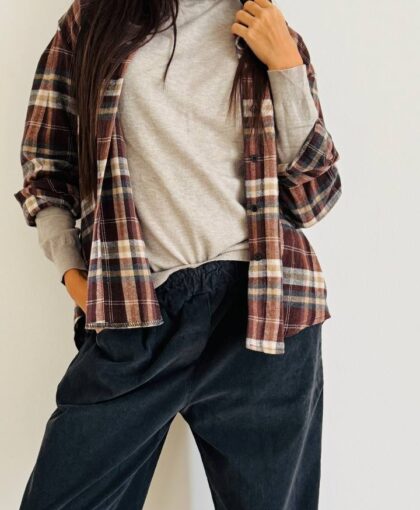 Camicia check flan