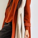 Sciarpa viscosa e cashmere