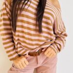 Maglia rigata misto cashmere