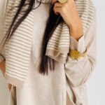 Sciarpa righe misto cashmere