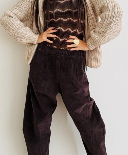 Pantalone oblique new velvet