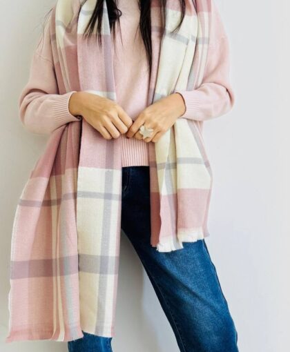 Maxi sciarpa check