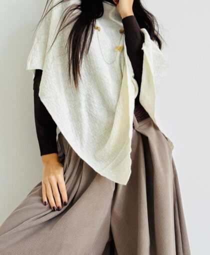 Poncho misto cashmere