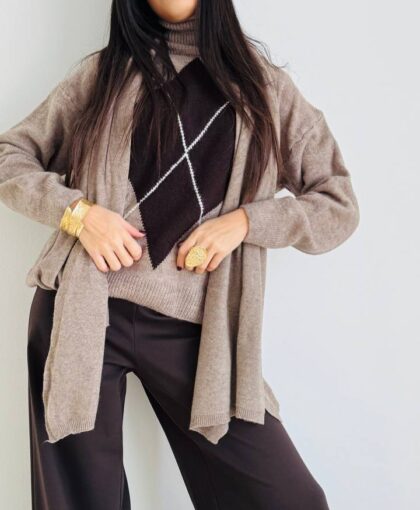 Maglione collo preppy