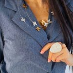 Collana 3 giri farfalle