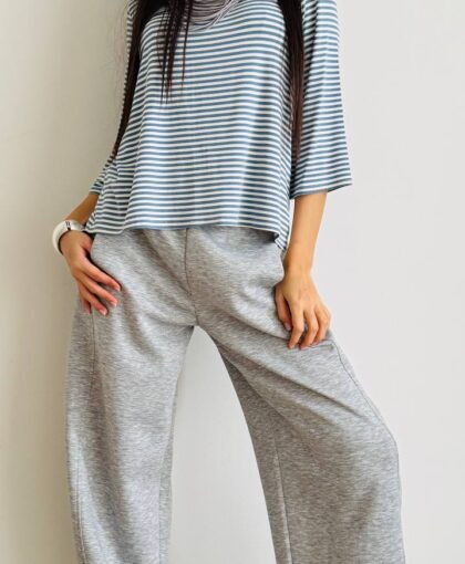 Maglia 3/4 righe morbida