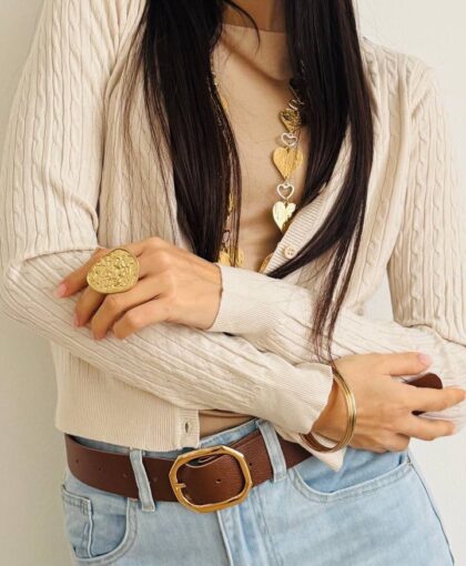 Cardigan mini treccine