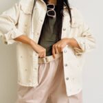 Giacca camicia roselline