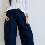 Pantalone monet chambray
