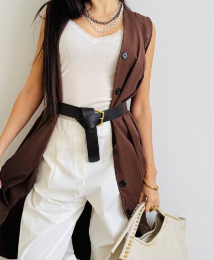 Gilet ovetto punto milano