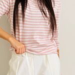 Maglia barchetta millerighe