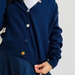 Cardigan bottoncini color reverse