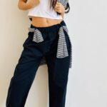 Pantalone baggy cotone