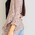Spolverino in maglia traforata
