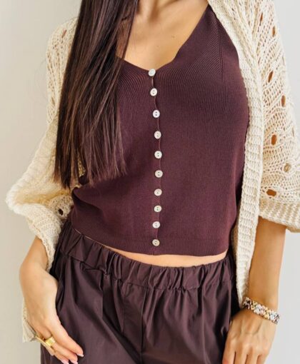 Gilet filo bottoncini