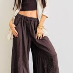 Pantalone palazzo lino