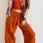 Pantalone egg lino