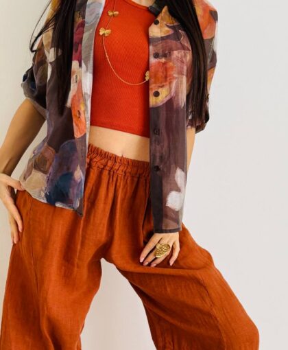 Camicia velo flower