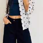 Camicia fiorellini ricamati