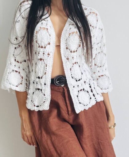 Cardigan macrame'