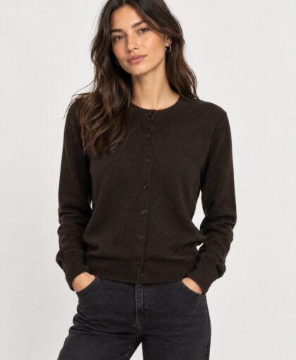 Cardigan velo misto cashmere